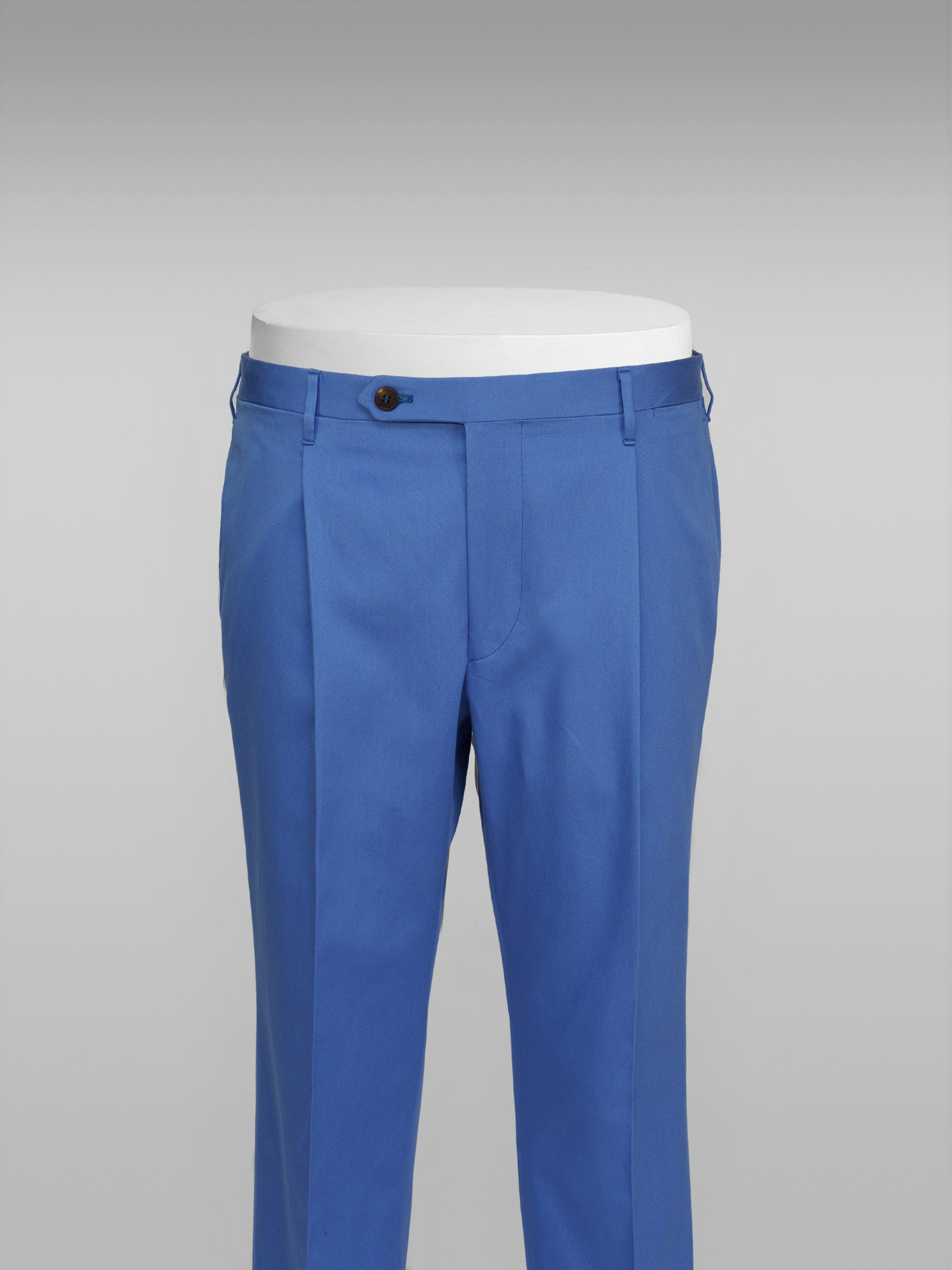Pantaloni in cotone azzurro cielo